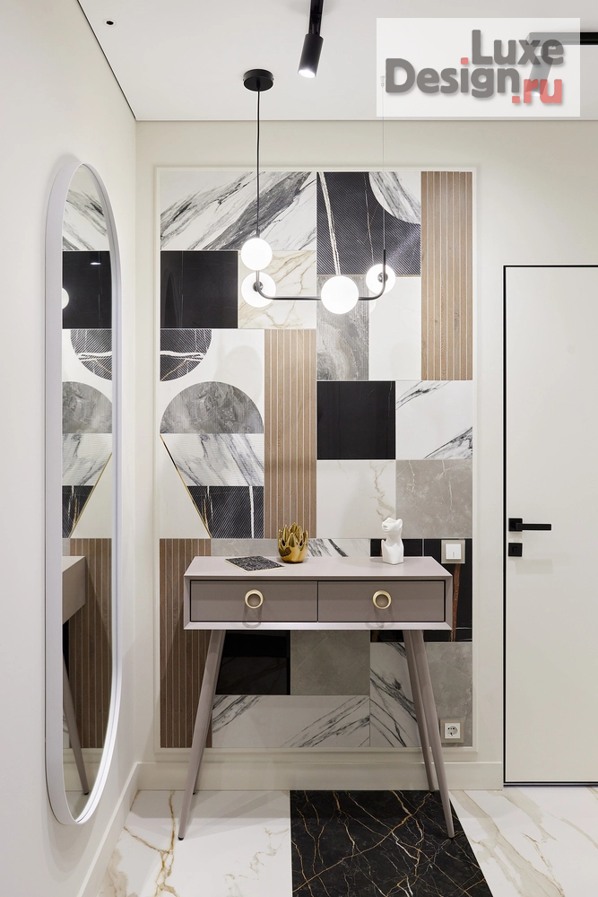 Дизайн интерьера двухкомнатной квартиры "Дизайн интерьера двухкомнатной квартиры "Проект 2-комнатной квартиры LIFE LOVE SHINE"" (фото 1)