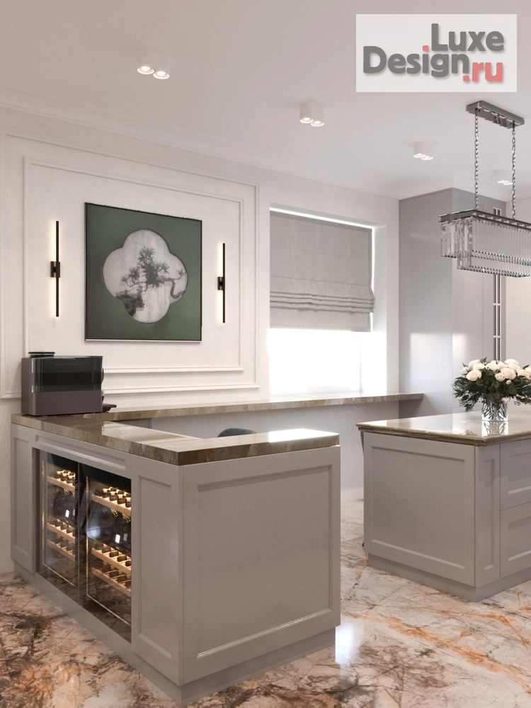 Дизайн интерьера кухни "Проект кухни-гостиной в г. Орел" (фото 4)