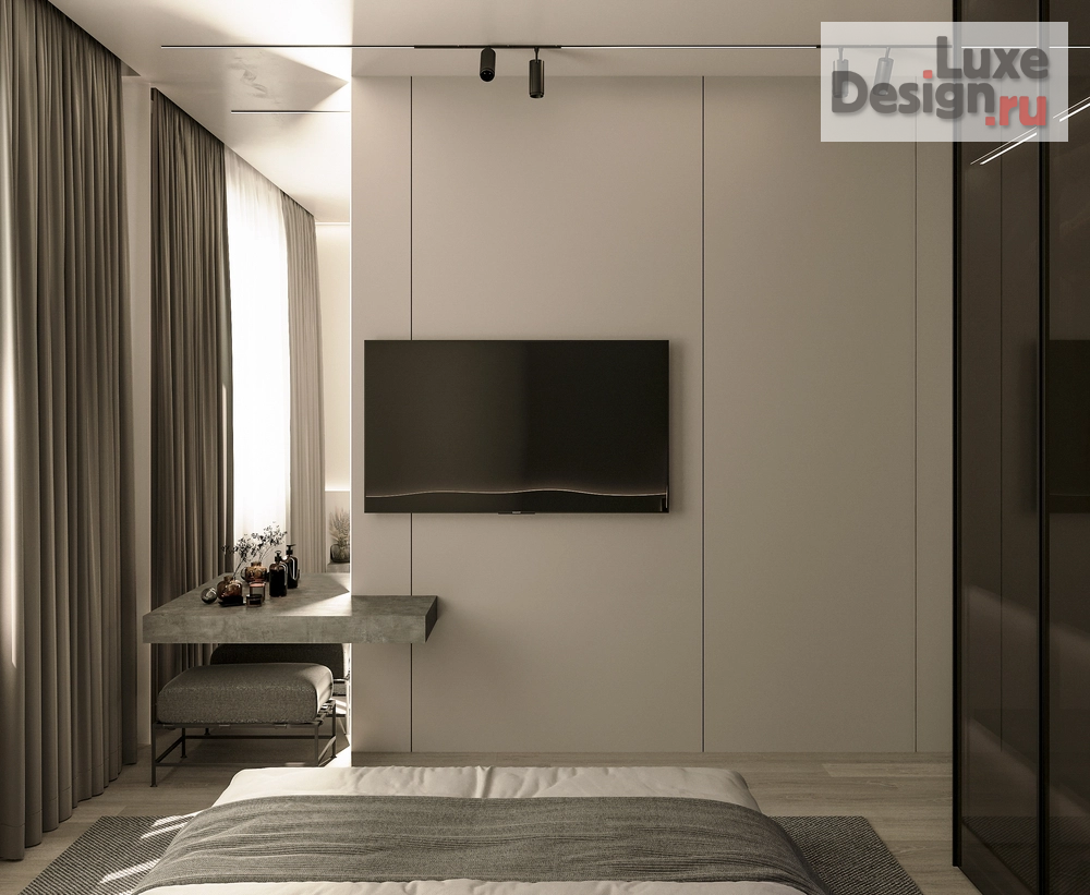 Дизайн интерьера однокомнатной квартиры "Проект 1-комнатной квартиры SPACE FOR TWO" (фото 3)