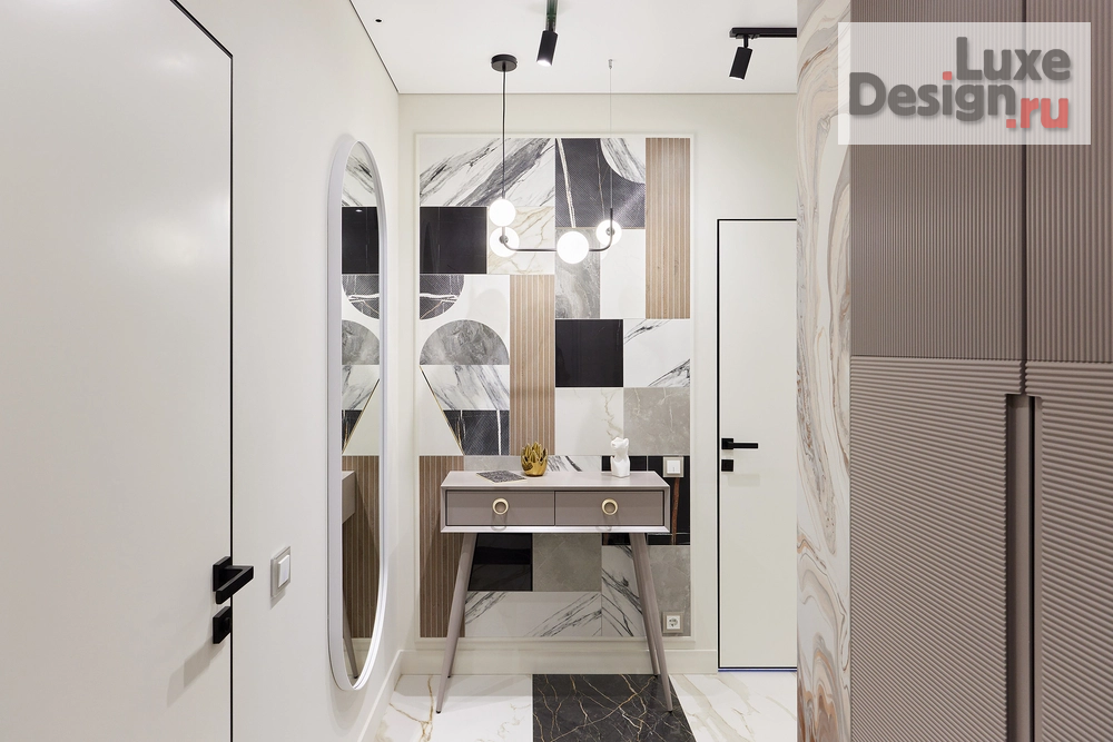 Дизайн интерьера двухкомнатной квартиры "Дизайн интерьера двухкомнатной квартиры "Проект 2-комнатной квартиры LIFE LOVE SHINE"" (фото 2)