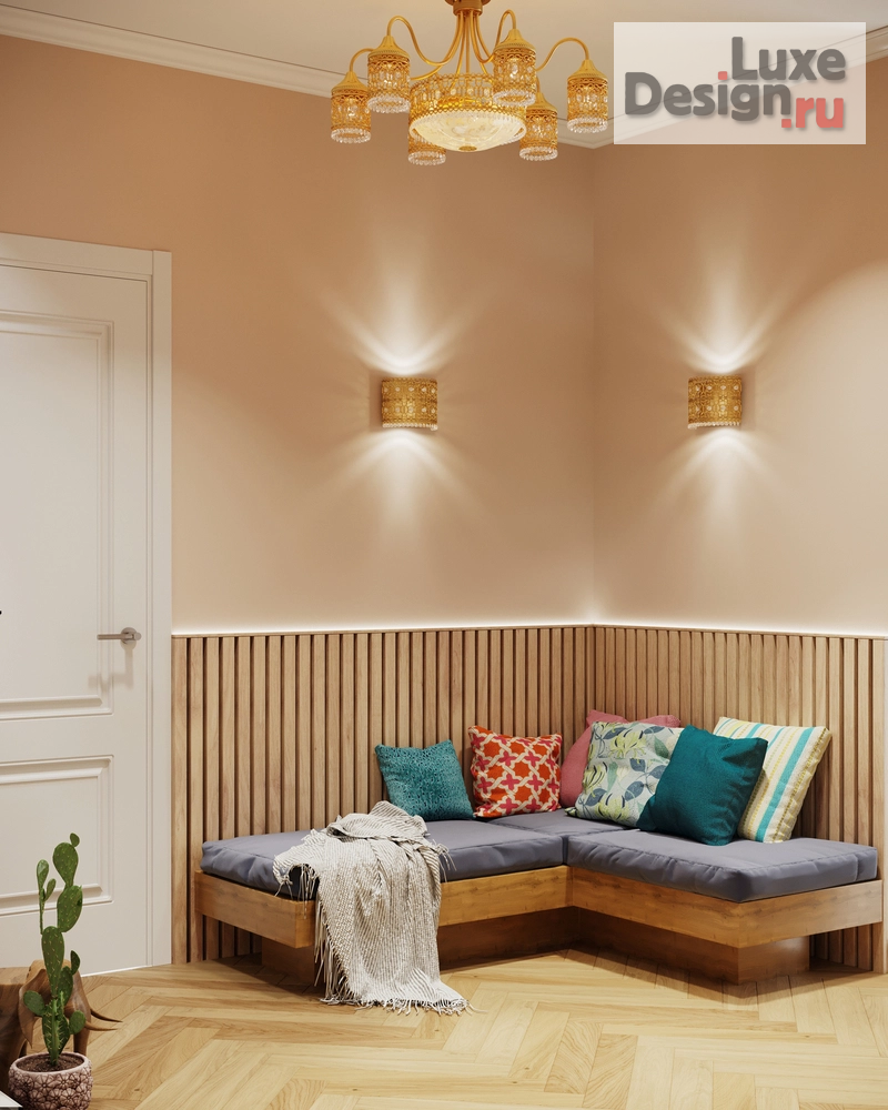 Дизайн интерьера трехкомнатной квартиры "SHANTI VIBE - проект 3х-комнатной квартиры." (фото 28)