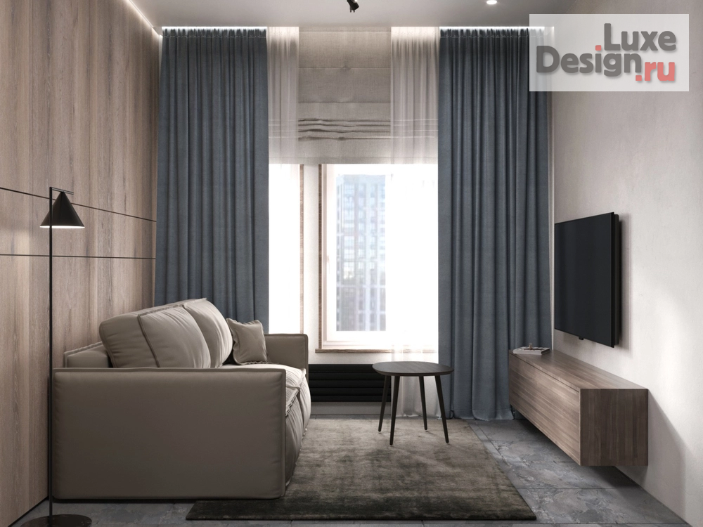 Дизайн интерьера однокомнатной квартиры "Проект 1-комнатной квартиры MINIMALISM & LOFT" (фото 4)