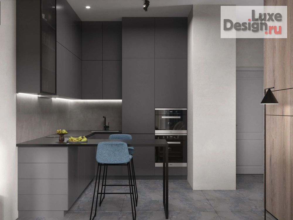 Дизайн интерьера однокомнатной квартиры "Проект 1-комнатной квартиры MINIMALISM & LOFT" (фото 6)