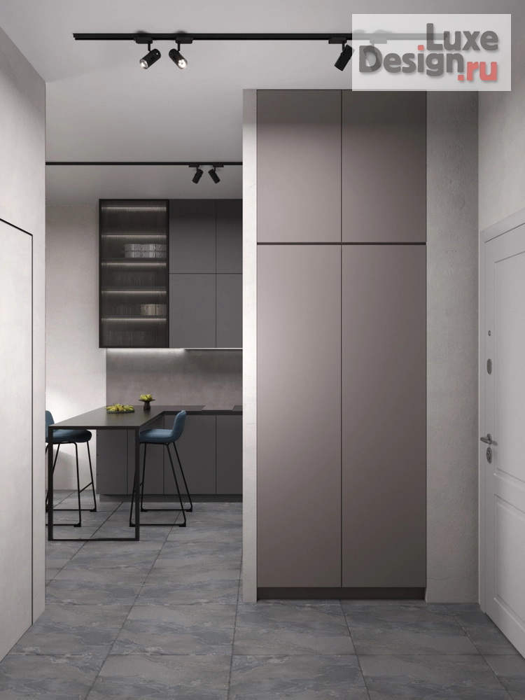 Дизайн интерьера однокомнатной квартиры "Проект 1-комнатной квартиры MINIMALISM & LOFT" (фото 7)