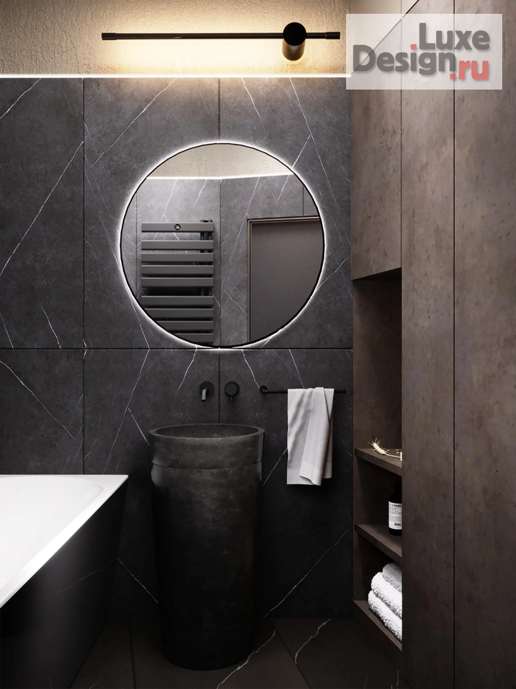 Дизайн интерьера двухкомнатной квартиры "Проект 2-комнатной квартиры NE GOLD PROJECT" (фото 7)