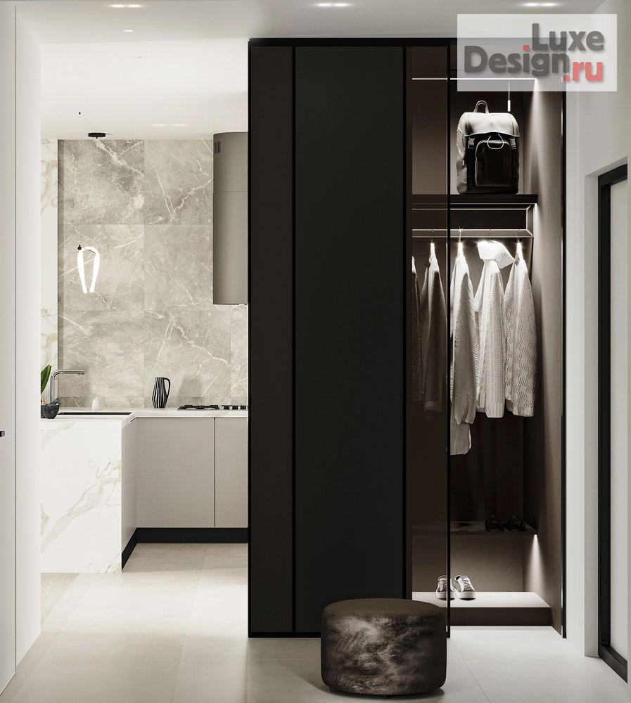 Дизайн интерьера однокомнатной квартиры "Проект 1-комнатной квартиры SPACE FOR TWO" (фото 9)