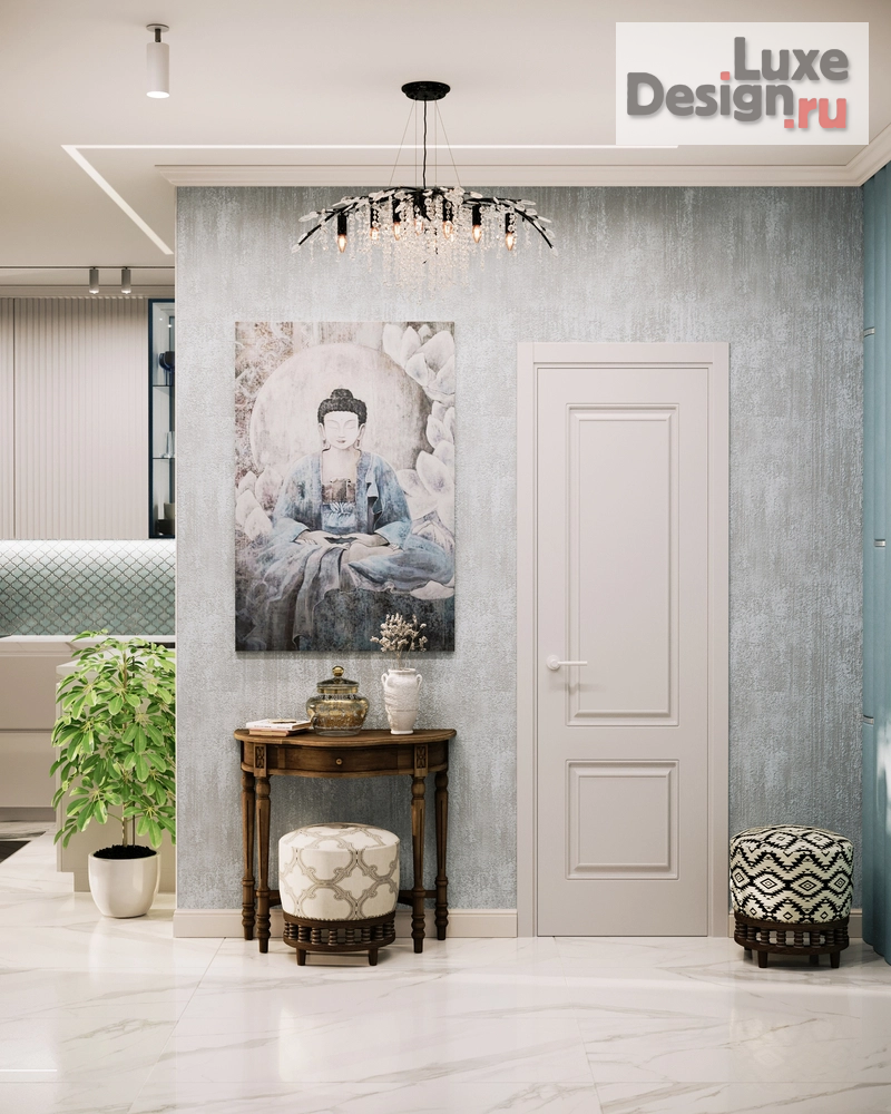 Дизайн интерьера трехкомнатной квартиры "SHANTI VIBE - проект 3х-комнатной квартиры." (фото 8)