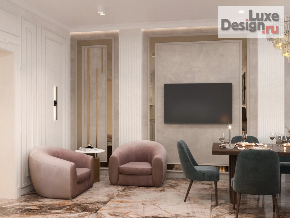 Дизайн интерьера кухни "Проект кухни-гостиной в г. Орел" (фото 2)