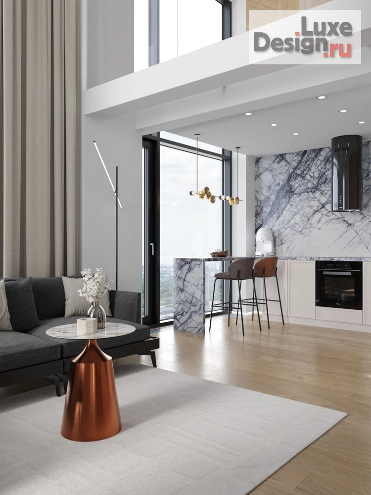 Дизайн интерьера апартаментов "Карамель с солью" (фото 1)