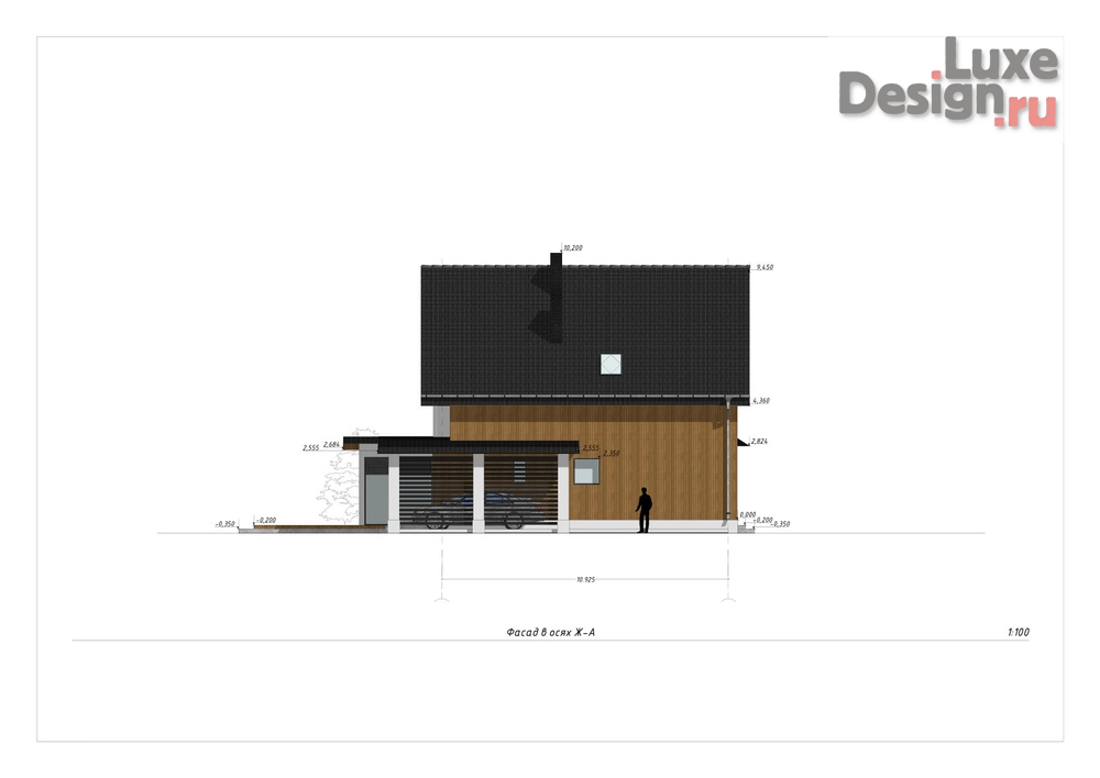 Дизайн интерьера частного дома "Светлый остров спокойствия – Планировочное решение и фасад загородного дома 224 кв. м." (фото 2) от дизайнера Бефус Татьяна Дизайн интерьера частного дома "Светлый остров спокойствия – Планировочное решение и фасад загородного дома 224 кв. м." (фото 2)