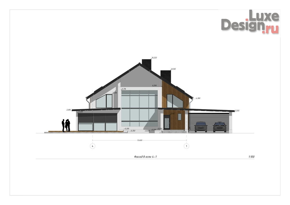 Дизайн интерьера частного дома "Светлый остров спокойствия – Планировочное решение и фасад загородного дома 224 кв. м." (фото 3) от дизайнера Бефус Татьяна Дизайн интерьера частного дома "Светлый остров спокойствия – Планировочное решение и фасад загородного дома 224 кв. м." (фото 3)