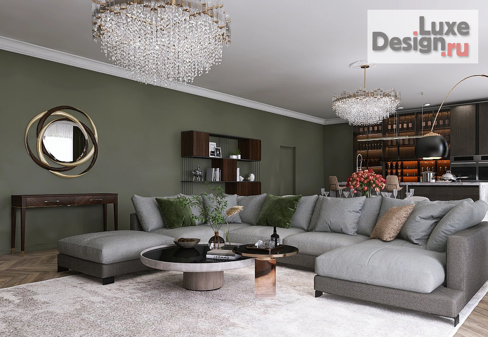 Дизайн интерьера частного дома "Отдых от суеты, Таунхаус в доме в Подмосковье для пары с ребенком." (фото 1) от дизайнера Гришина Юлия Дизайн интерьера частного дома "Отдых от суеты, Таунхаус в доме в Подмосковье для пары с ребенком." (фото 1)