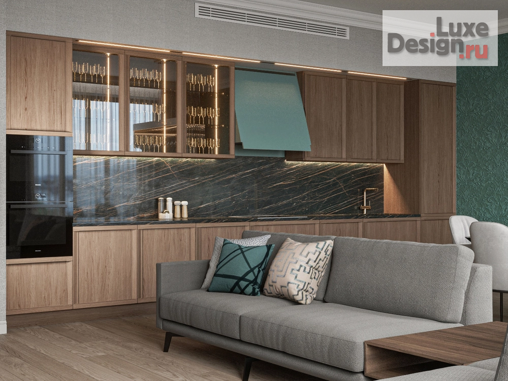 Дизайн интерьера четырехкомнатной квартиры "Современный комфорт" (фото 1)