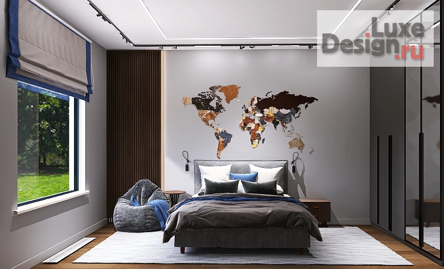 Дизайн интерьера частного дома "Отдых от суеты, Таунхаус в доме в Подмосковье для пары с ребенком." (фото 16) от дизайнера Гришина Юлия Дизайн интерьера частного дома "Отдых от суеты, Таунхаус в доме в Подмосковье для пары с ребенком." (фото 16)