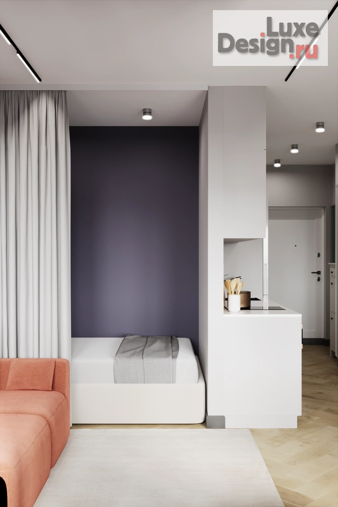 Дизайн интерьера квартиры студии "ЖК Тайм Сквер студия" (фото 3)