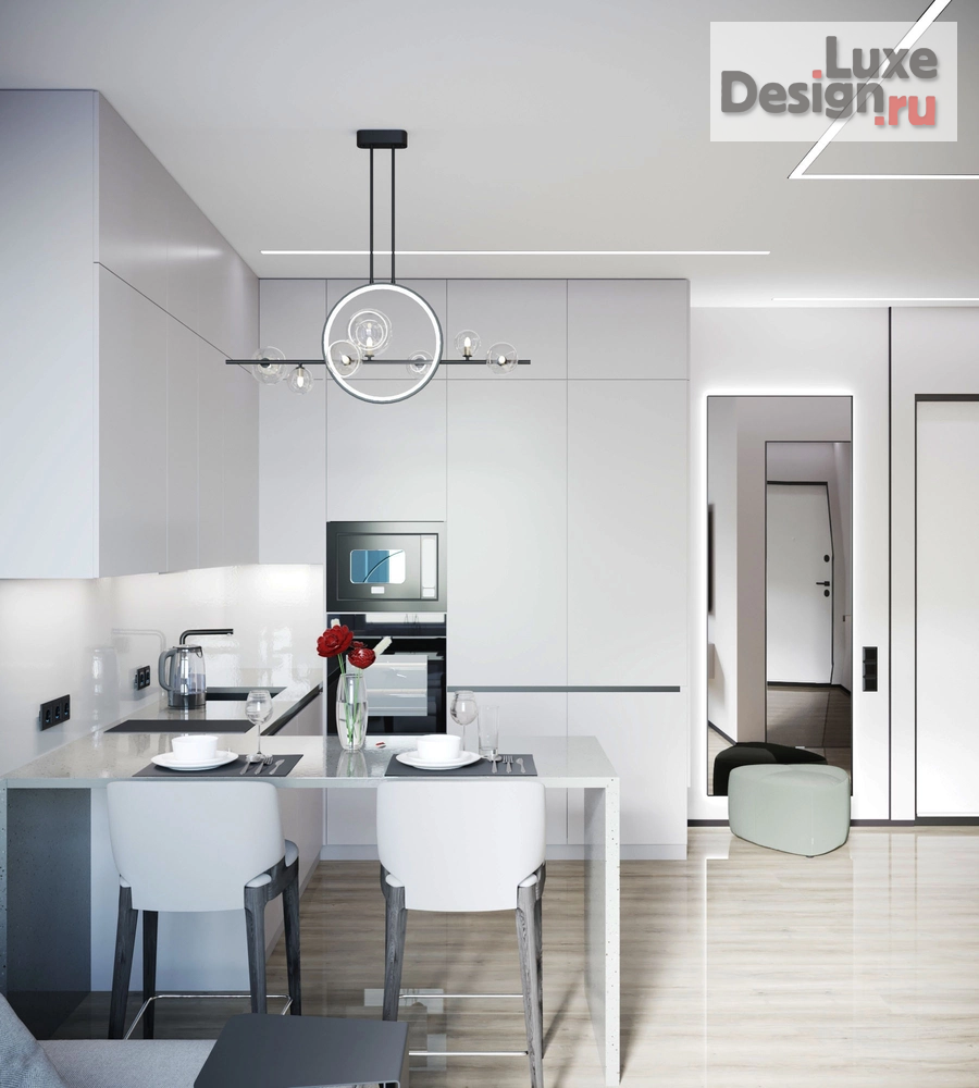 Дизайн интерьера однокомнатной квартиры "ЖК Наследие 2" (фото 1)