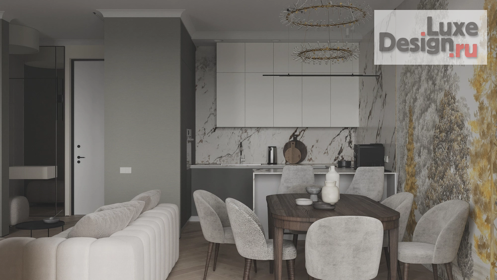 Дизайн интерьера трехкомнатной квартиры "ЖК Тайм Сквер " (фото 16)