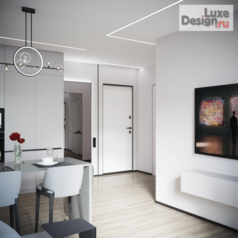 Дизайн интерьера однокомнатной квартиры "ЖК Наследие 2" (фото 4)