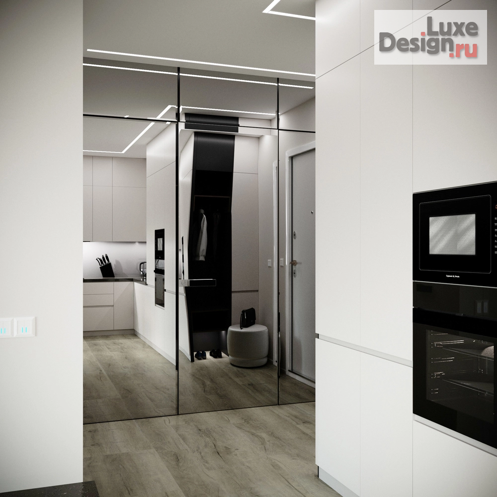 Дизайн интерьера однокомнатной квартиры "ЖК Наследие" (фото 6)