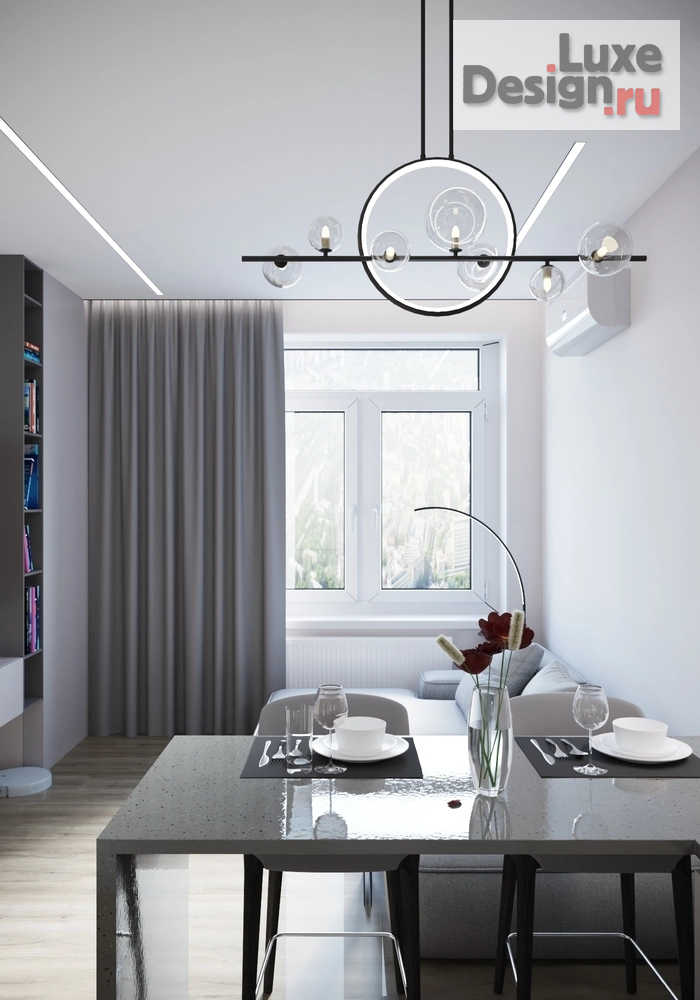 Дизайн интерьера однокомнатной квартиры "ЖК Наследие 2" (фото 8)