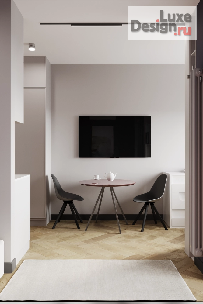 Дизайн интерьера квартиры студии "ЖК Тайм Сквер студия" (фото 2)