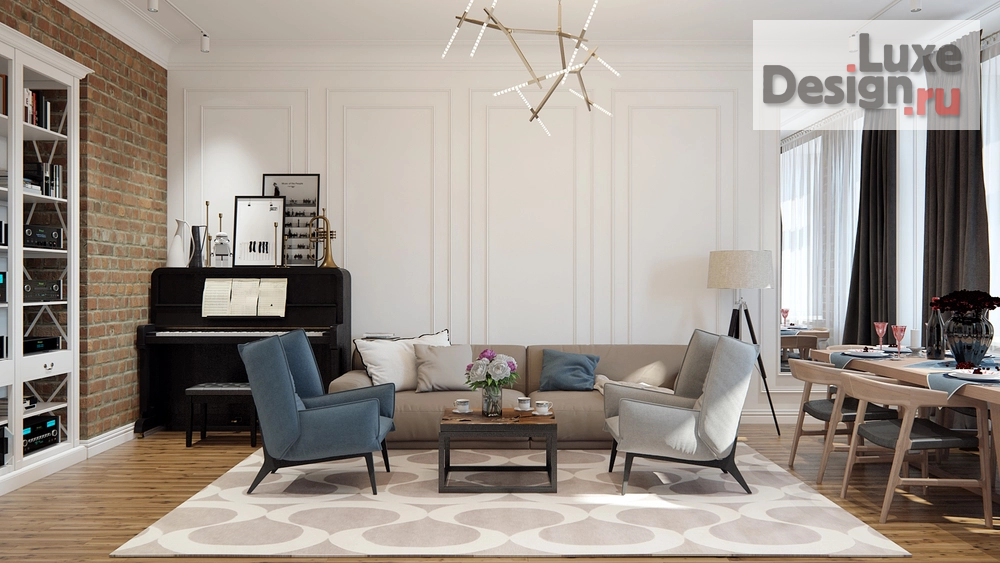 Дизайн интерьера квартиры "Виленский переулок" (фото 4)