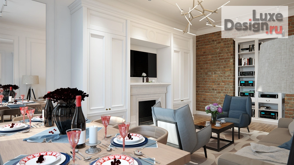 Дизайн интерьера квартиры "Виленский переулок" (фото 1)