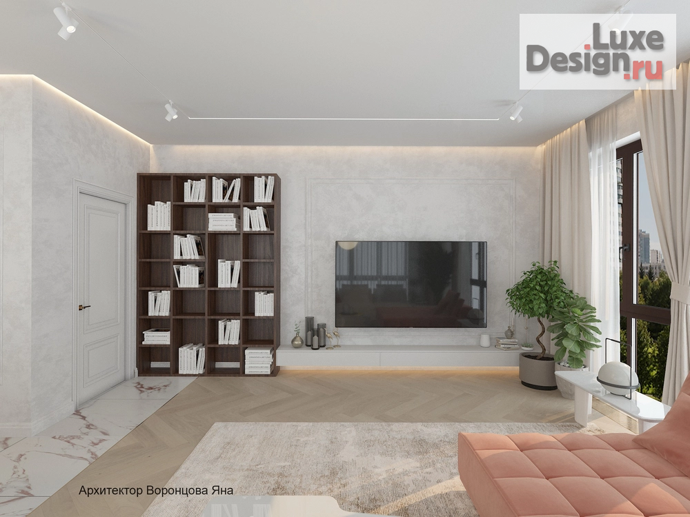 Дизайн интерьера трехкомнатной квартиры "ЖК «Onyx Deluxe»" (фото 3)