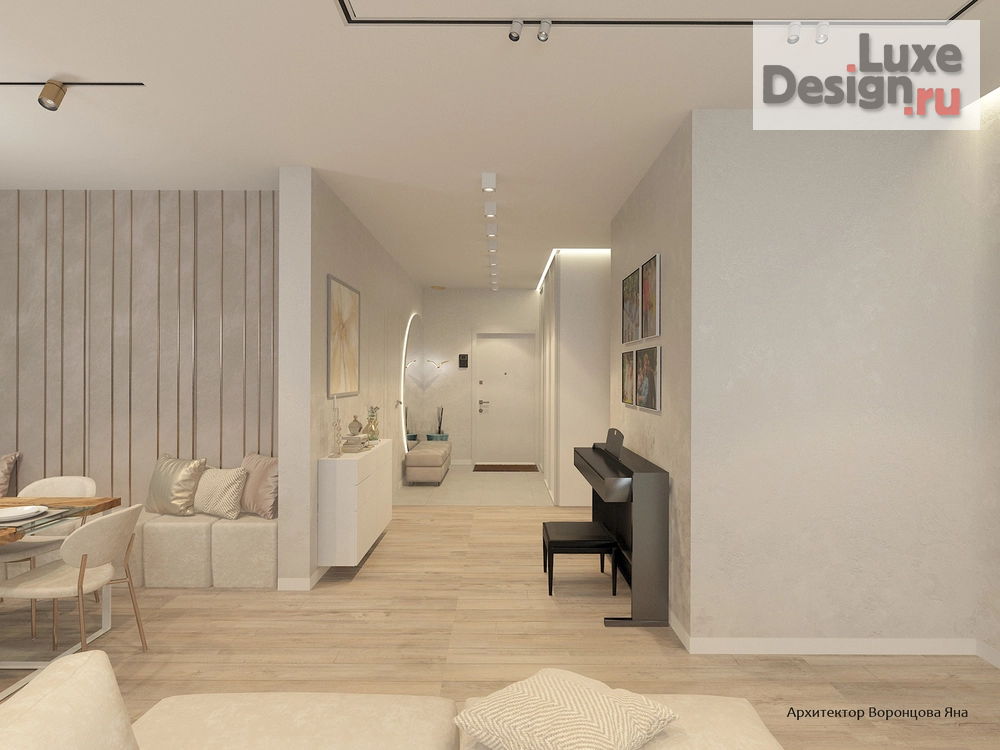Дизайн интерьера четырехкомнатной квартиры "дизайн-проект в ЖК Холланд парк" (фото 3)