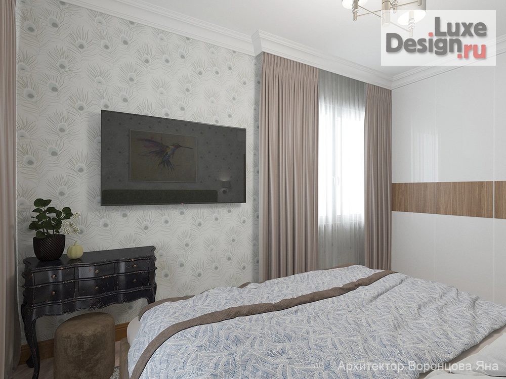 Дизайн интерьера четырехкомнатной квартиры "ЖК Балтийский" (фото 7)