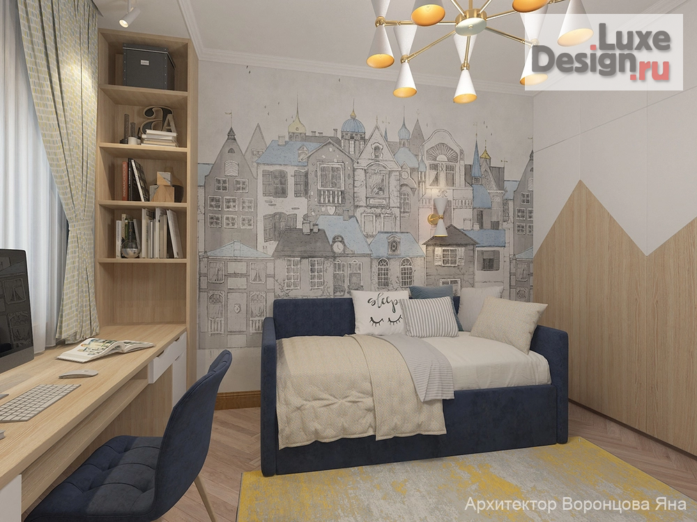 Дизайн интерьера четырехкомнатной квартиры "ЖК Балтийский" (фото 10)