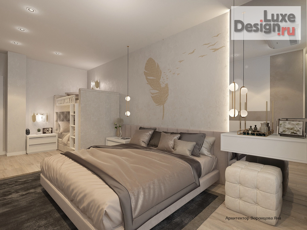 Дизайн интерьера четырехкомнатной квартиры "дизайн-проект в ЖК Холланд парк" (фото 4)