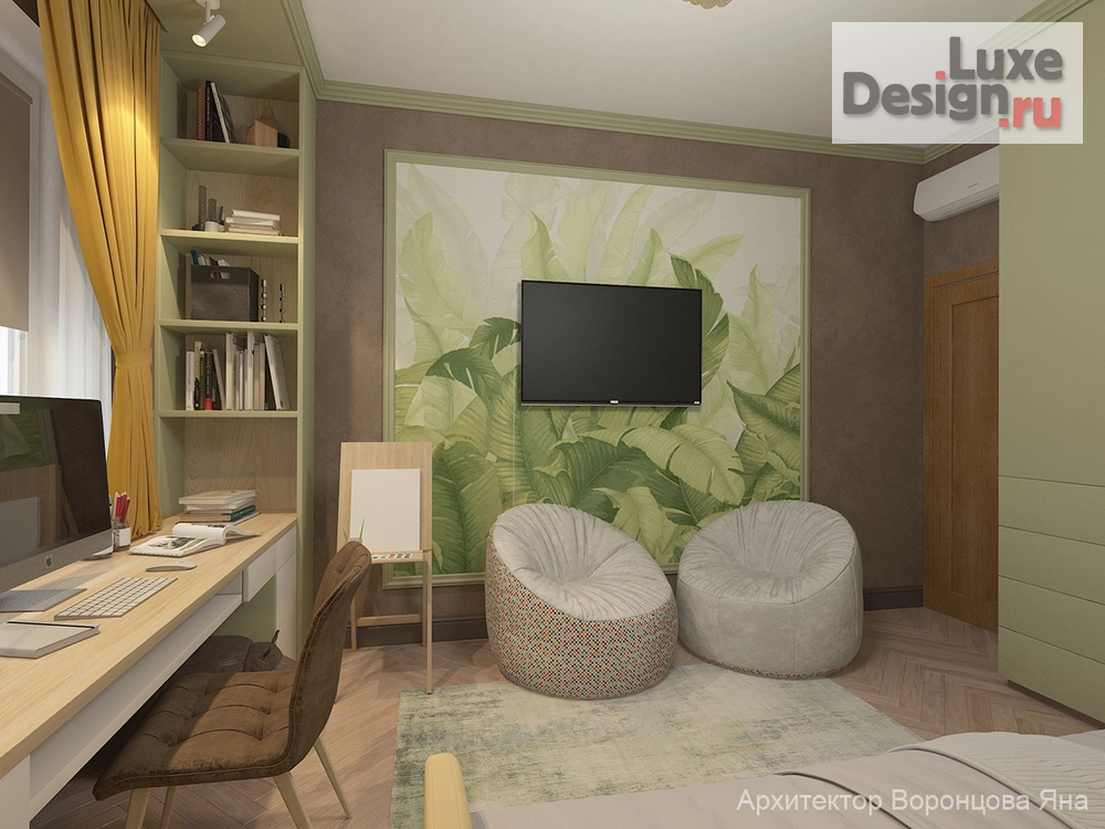 Дизайн интерьера четырехкомнатной квартиры "ЖК Балтийский" (фото 12)