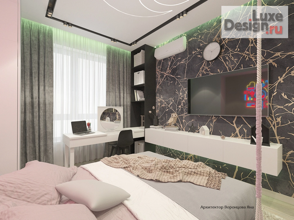 Дизайн интерьера четырехкомнатной квартиры "дизайн-проект в ЖК Холланд парк" (фото 6)