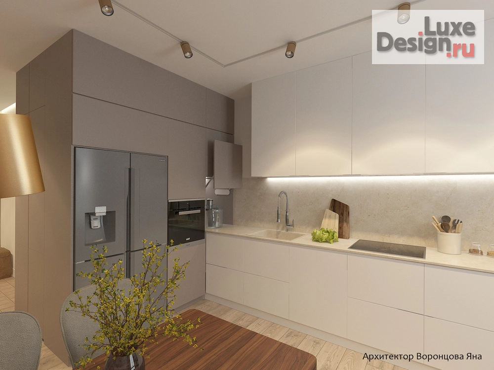 Дизайн интерьера трехкомнатной квартиры "ЖК Зиларт" (фото 2)