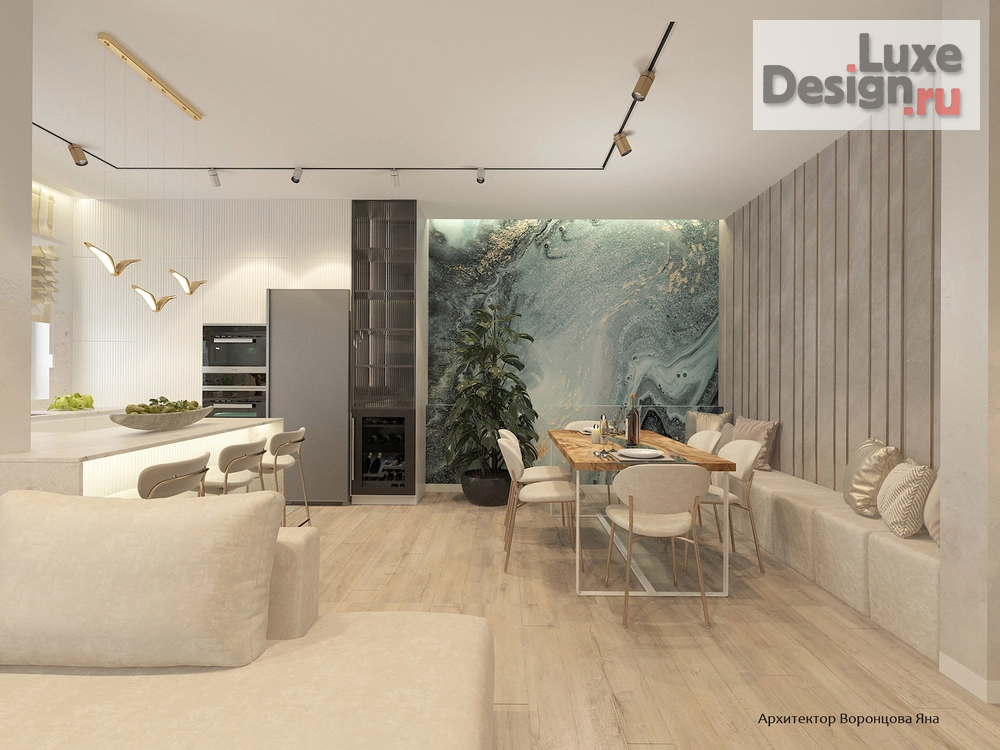 Дизайн интерьера четырехкомнатной квартиры "дизайн-проект в ЖК Холланд парк" (фото 1)