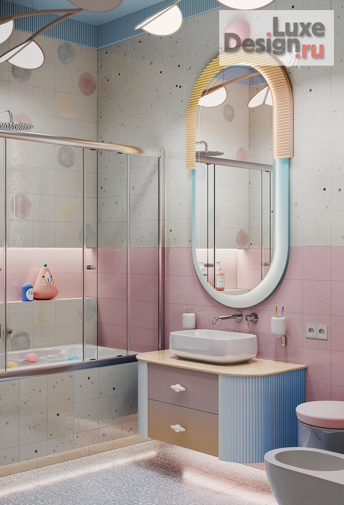 Дизайн интерьера загородного дома "КП Онегино | Детские пространства для девочки 5-ти лет" (фото 8)