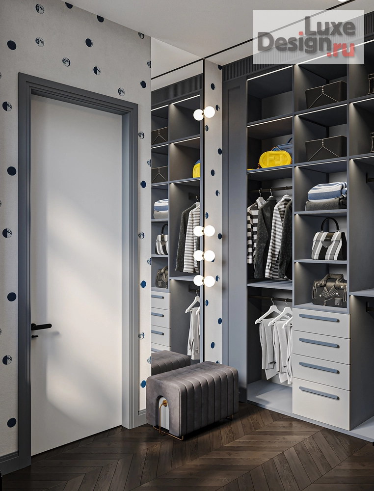 Дизайн интерьера загородного дома "КП Онегино | Детские пространства для девочки 15-ти лет" (фото 8)