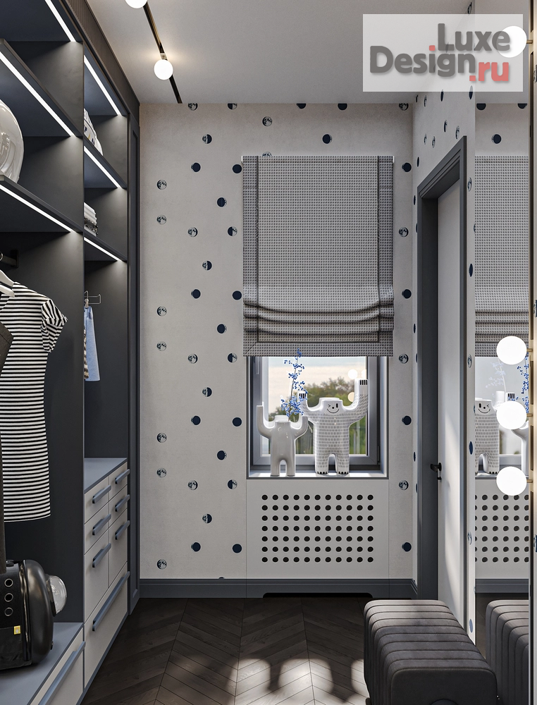 Дизайн интерьера загородного дома "КП Онегино | Детские пространства для девочки 15-ти лет" (фото 9)