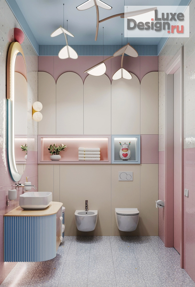 Дизайн интерьера загородного дома "КП Онегино | Детские пространства для девочки 5-ти лет" (фото 10)