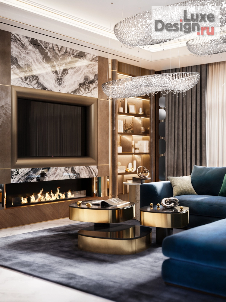 Дизайн интерьера частного дома "КП Онегино | Гостиная" (фото 3)