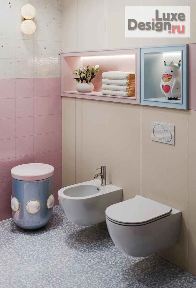 Дизайн интерьера загородного дома "КП Онегино | Детские пространства для девочки 5-ти лет" (фото 11)