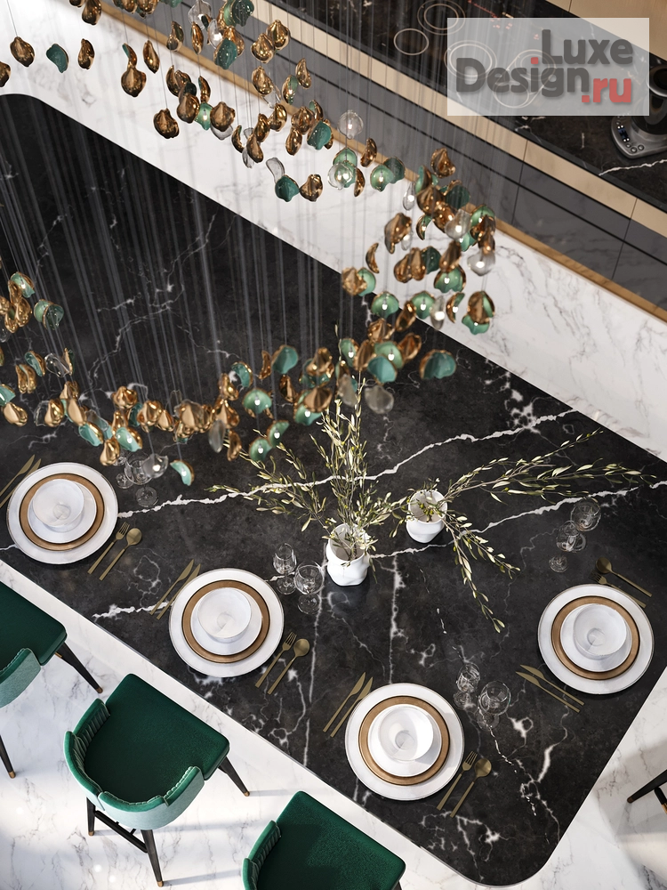 Дизайн интерьера загородного дома "КП Онегино | Кухня" (фото 9)