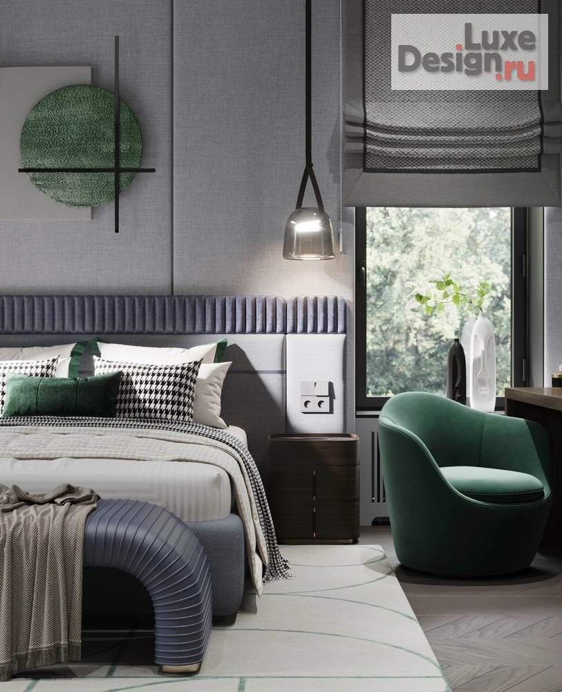 Дизайн интерьера частного дома "КП Афинеево | Дом 2 этажа | Гостевая спальня 1-го этажа" (фото 11)