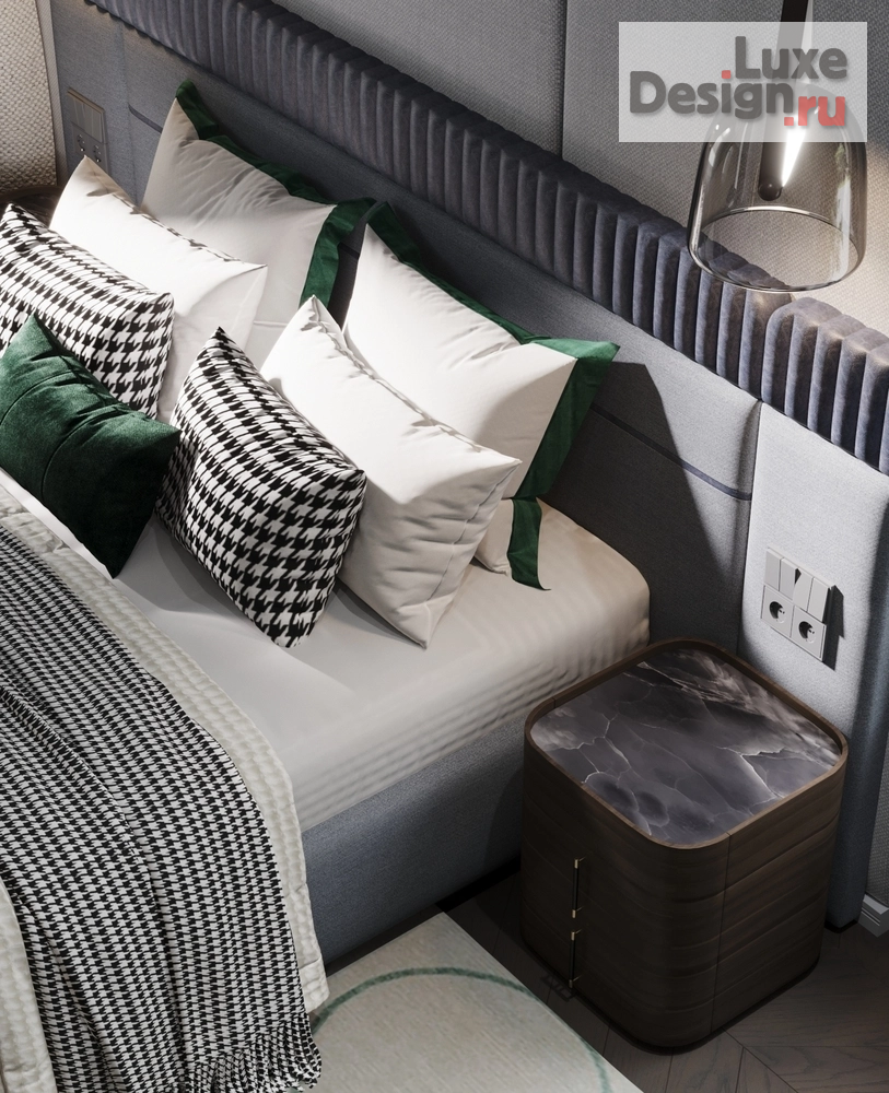 Дизайн интерьера частного дома "КП Афинеево | Дом 2 этажа | Гостевая спальня 1-го этажа" (фото 13)