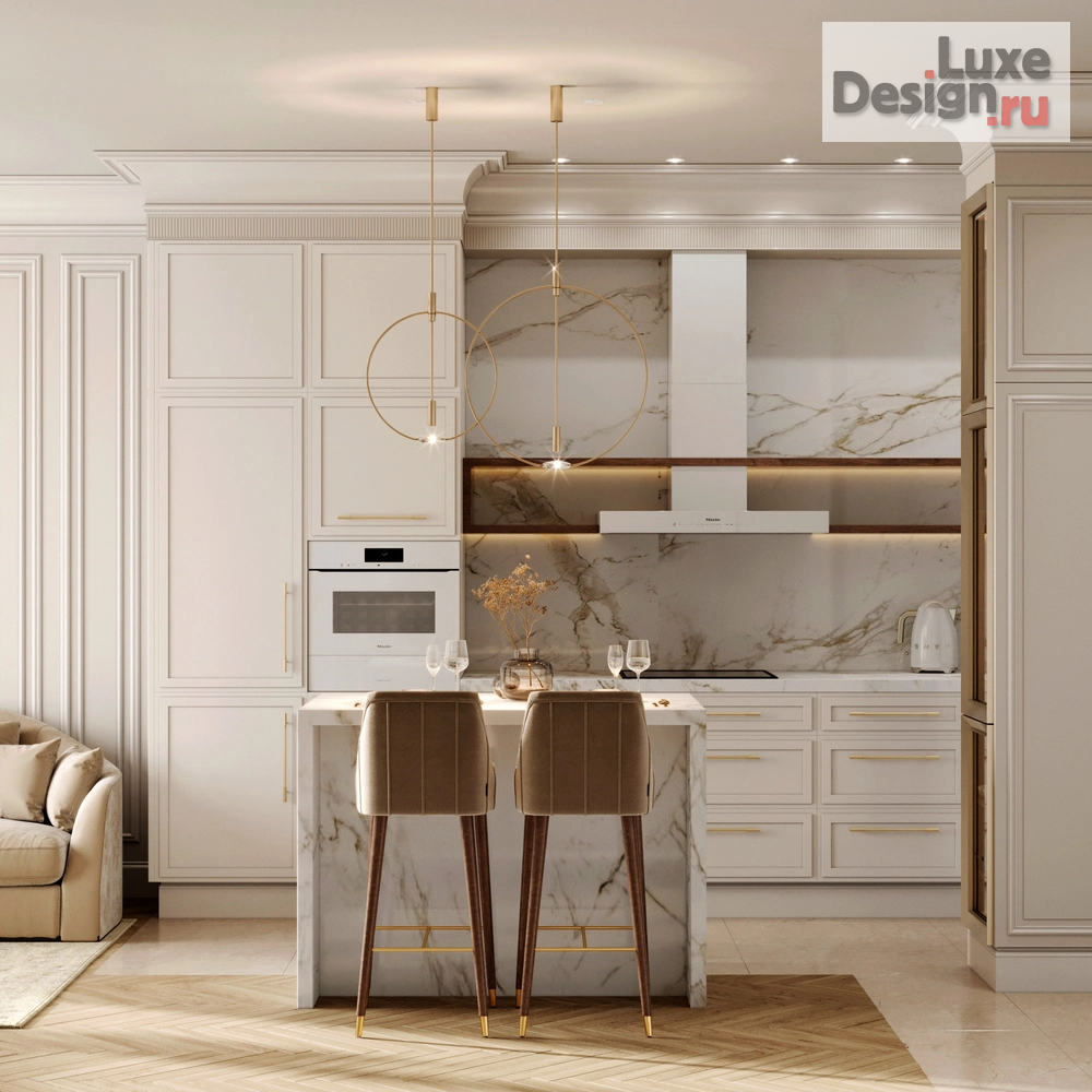 Дизайн интерьера квартиры студии "ЖК Олимпийская деревня |  Open Space | ВАРИАНТ 1" (фото 4)