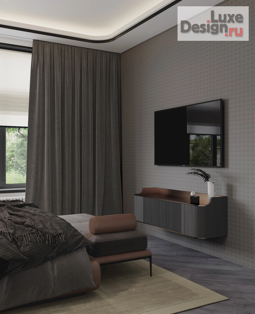 Дизайн интерьера спальни "ЖК Суббота | Квартира | Спальня" (фото 2)