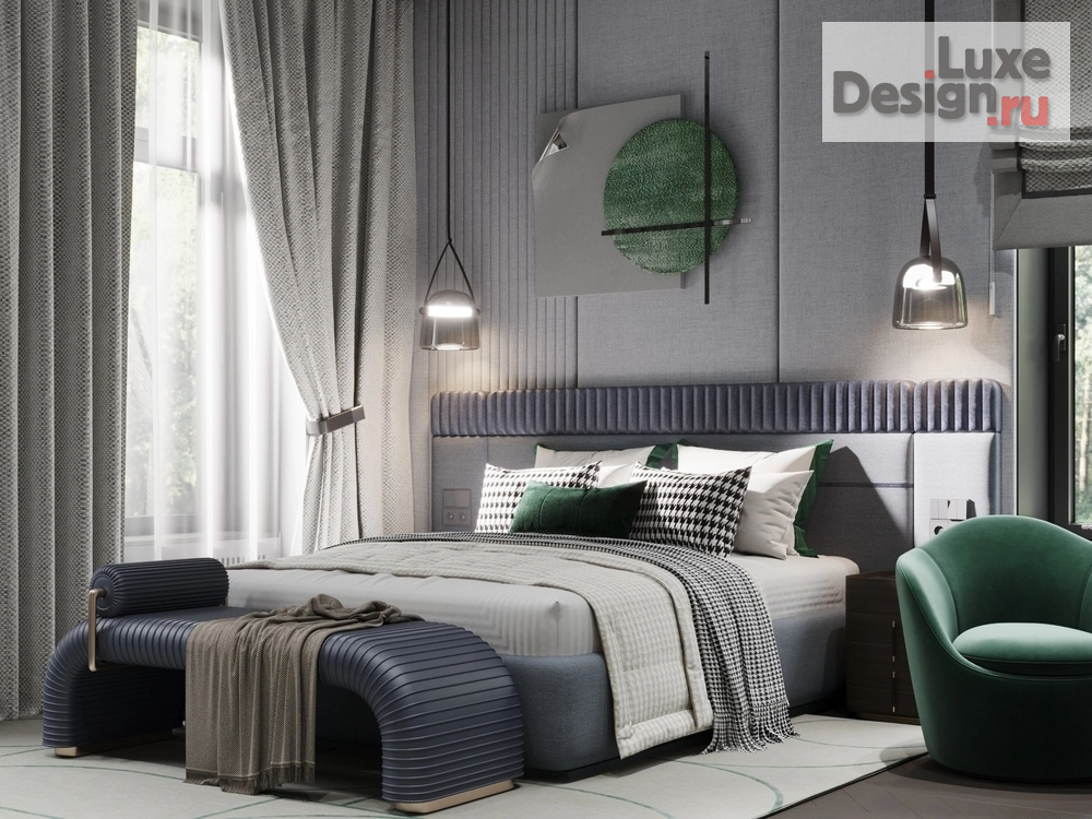 Дизайн интерьера частного дома "КП Афинеево | Дом 2 этажа | Гостевая спальня 1-го этажа" (фото 3)