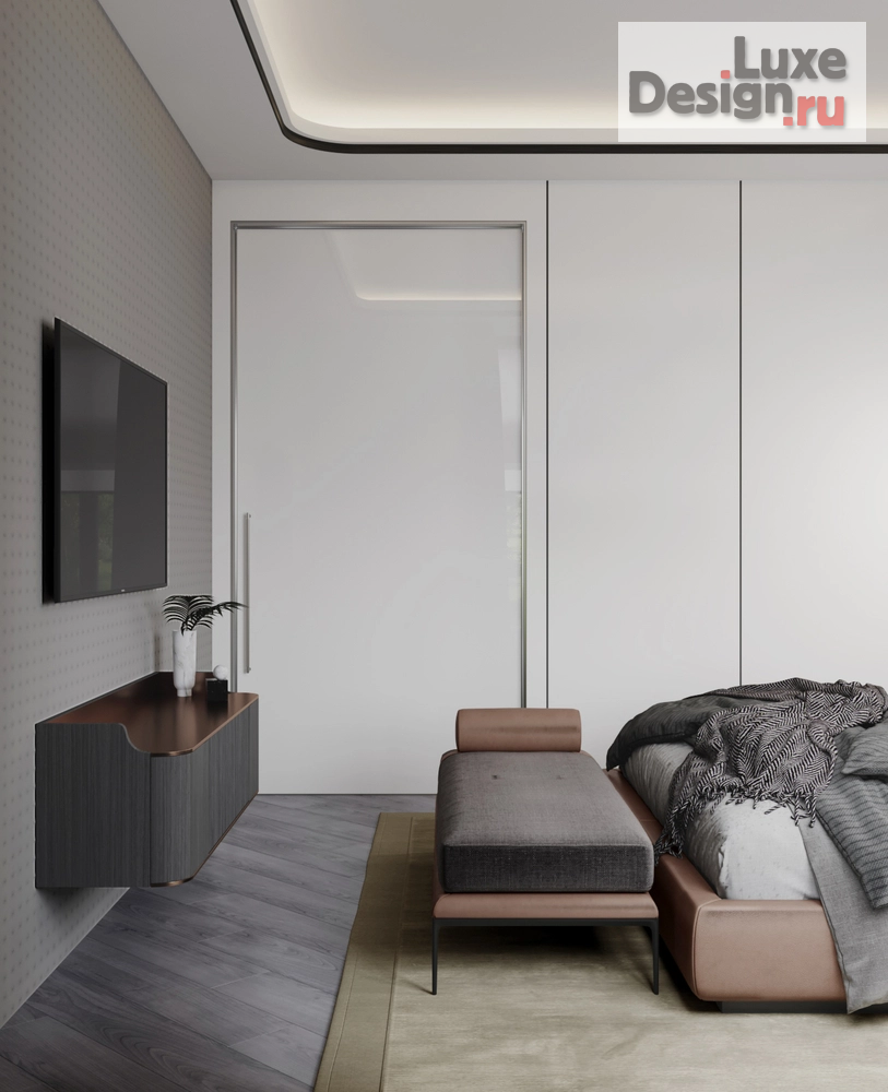 Дизайн интерьера спальни "ЖК Суббота | Квартира | Спальня" (фото 3)