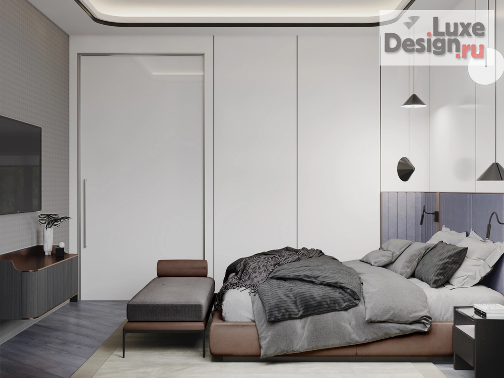 Дизайн интерьера спальни "ЖК Суббота | Квартира | Спальня" (фото 4)